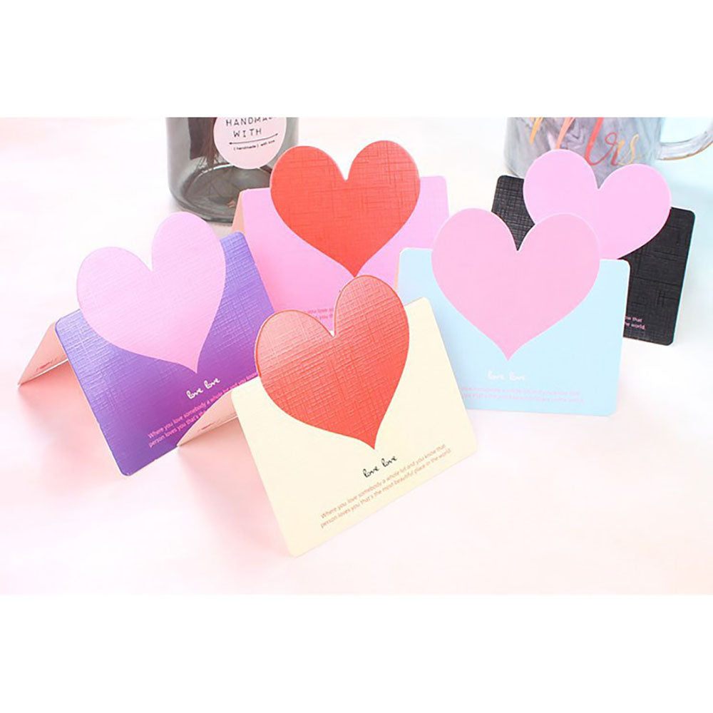 Love greeting card DIY Korean creative blessing hollow small card creative greeting card gift giving