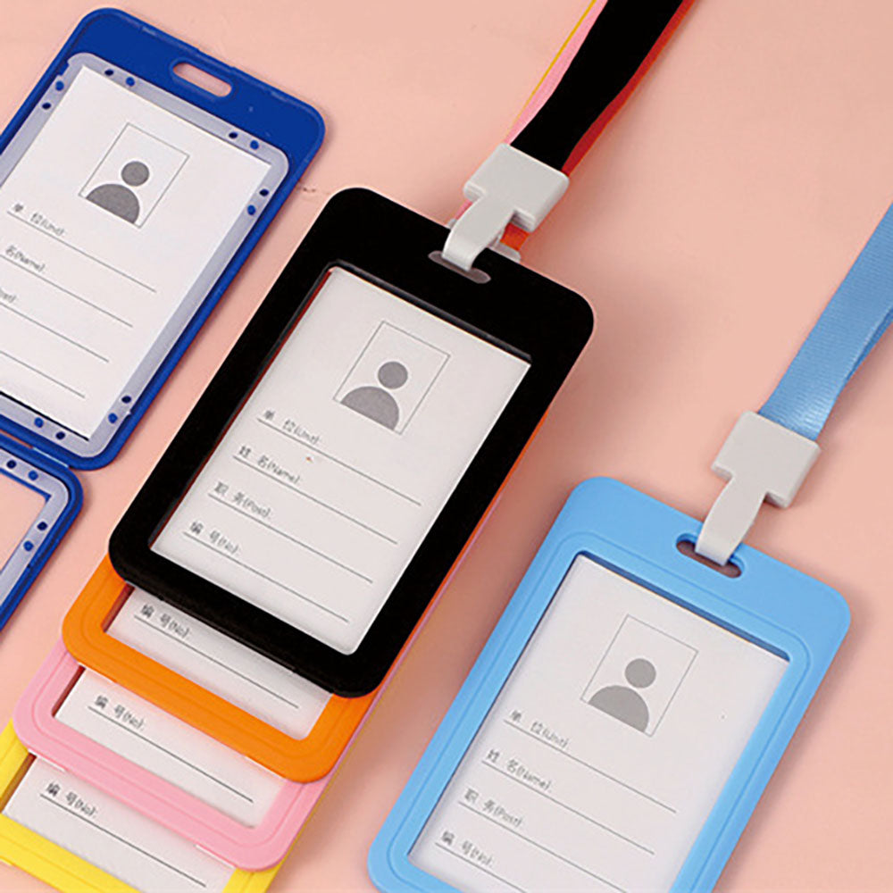 Chic Multifunctional Card Holder with Lanyard - 20 Styles, 10 Colors