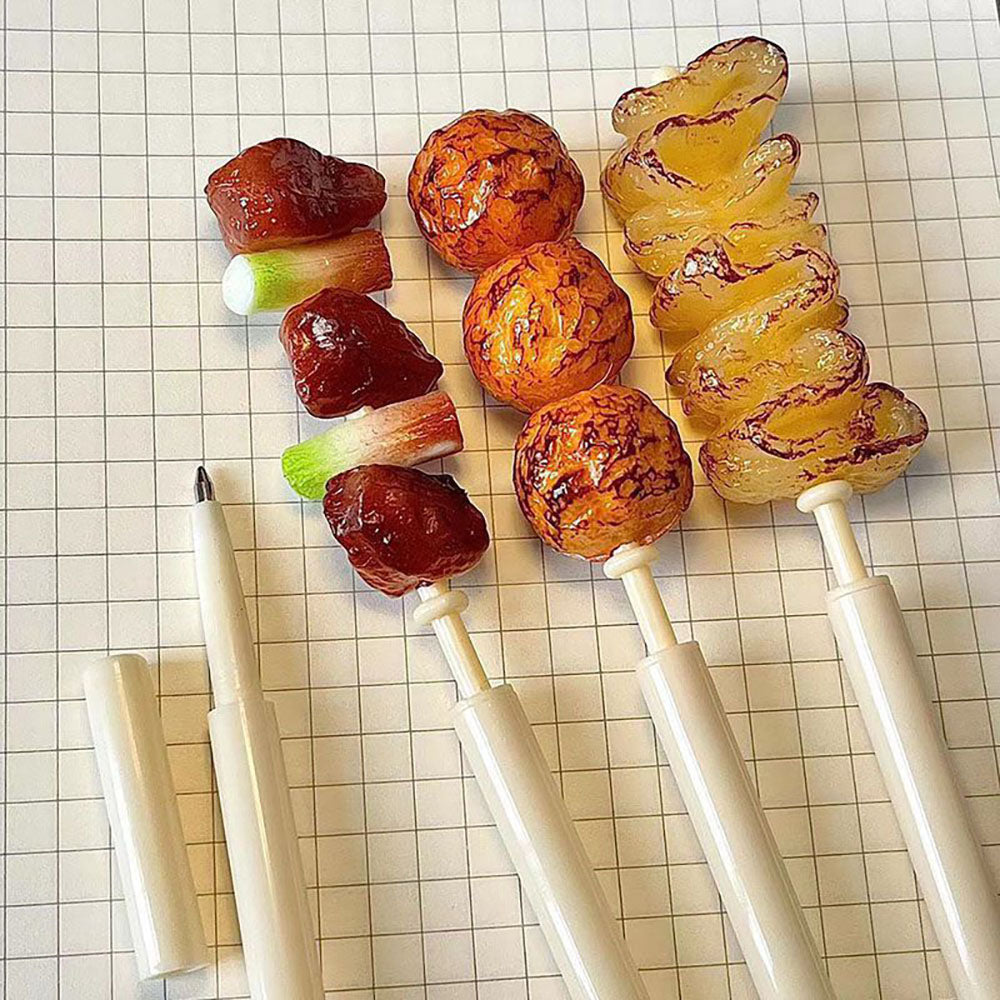 BBQ Skewer Ballpoint Pen (0.5 mm, Black Ink)