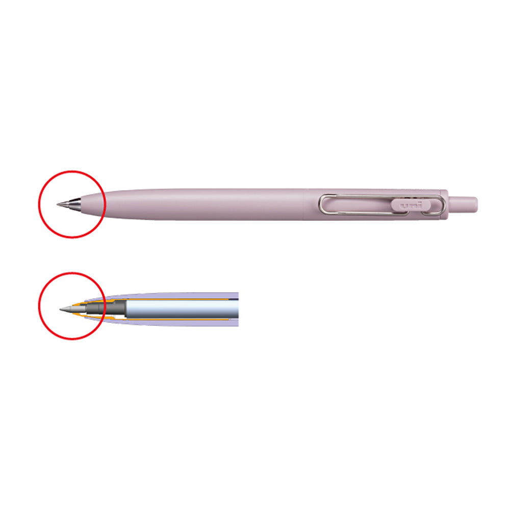 uni-ball one F limited new color earth texture thick core black ink 0.38mm0.5mm automatic ballpoint pen UMNSFT