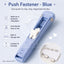 PlanWith Push Series Clip Pusher Fresh and Portable Paper Binding Organizing Push Clip and Clip Pusher Set Smiling Metal Small Clip