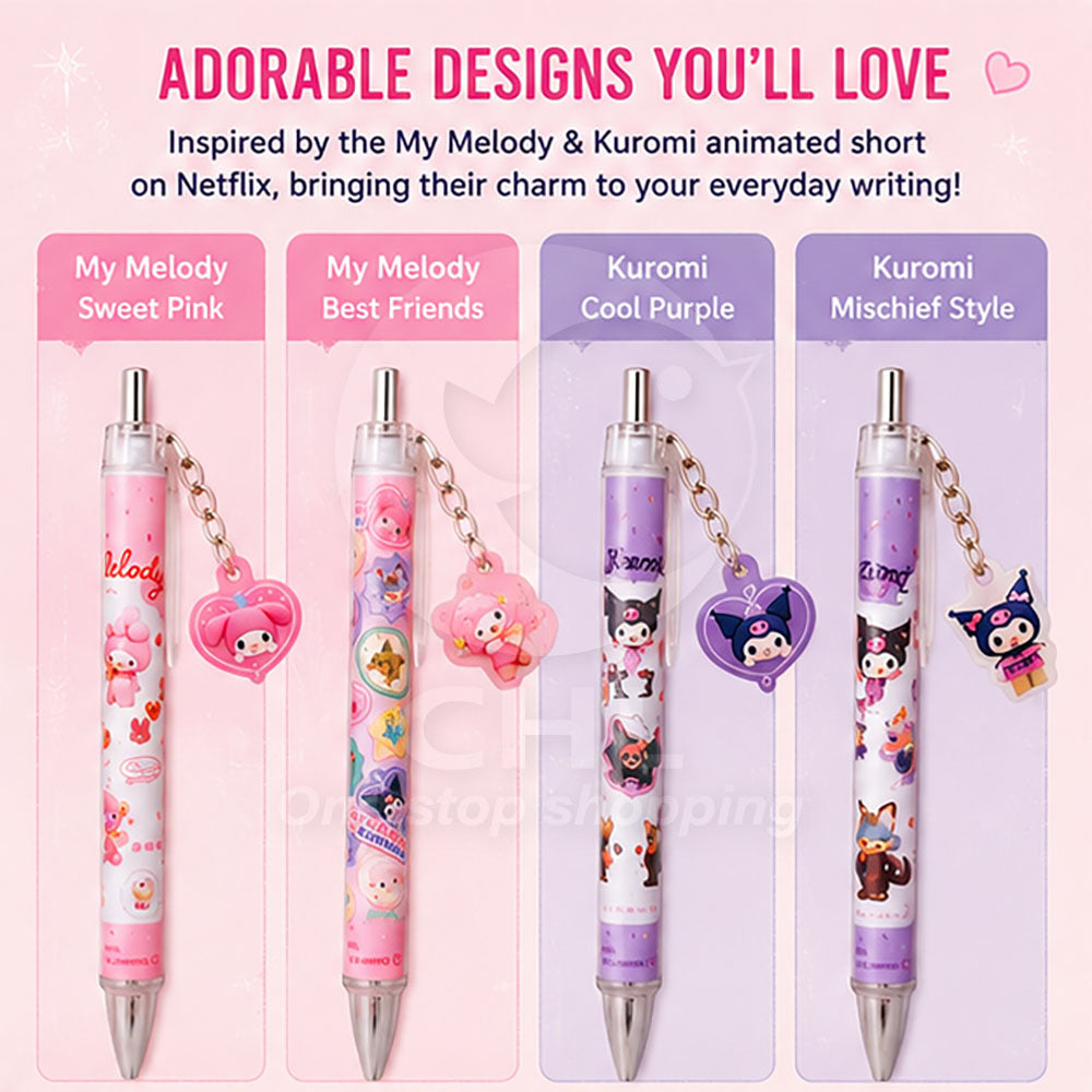 Sanrio My Melody & Kuromi Retractable Ballpoint Pen