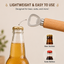 Natural Wood Handle Stainless Steel Bottle Opener