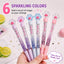Glitter Cat Paw Light-Up Gel Pen (0.5 mm, Refillable)