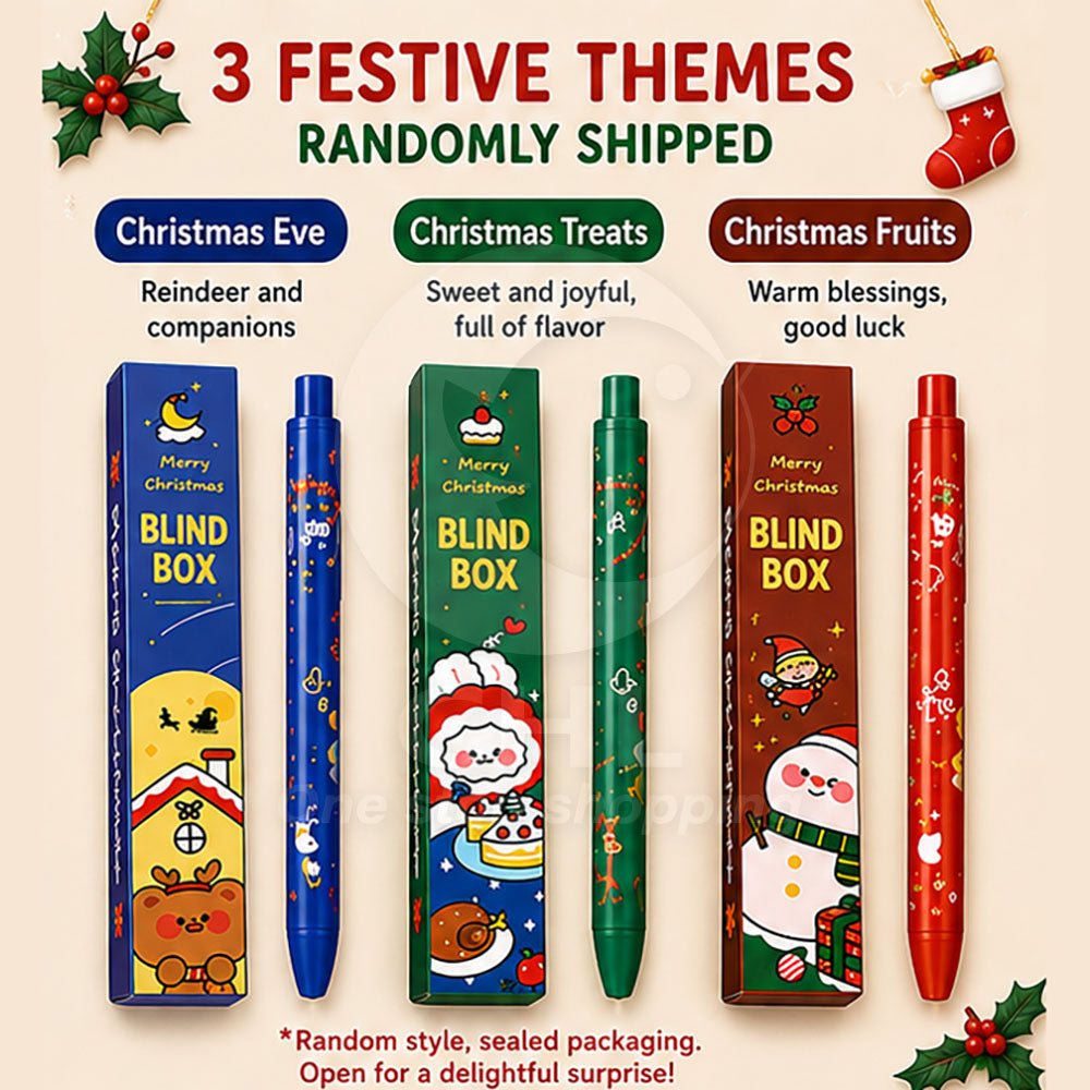 Christmas Blind Box Gel Pen 0.5mm Small Gift Gift Exchange Gift Pack Merry Christmas Christmas Christmas Eve Christmas Desserts Christmas Fruit Party