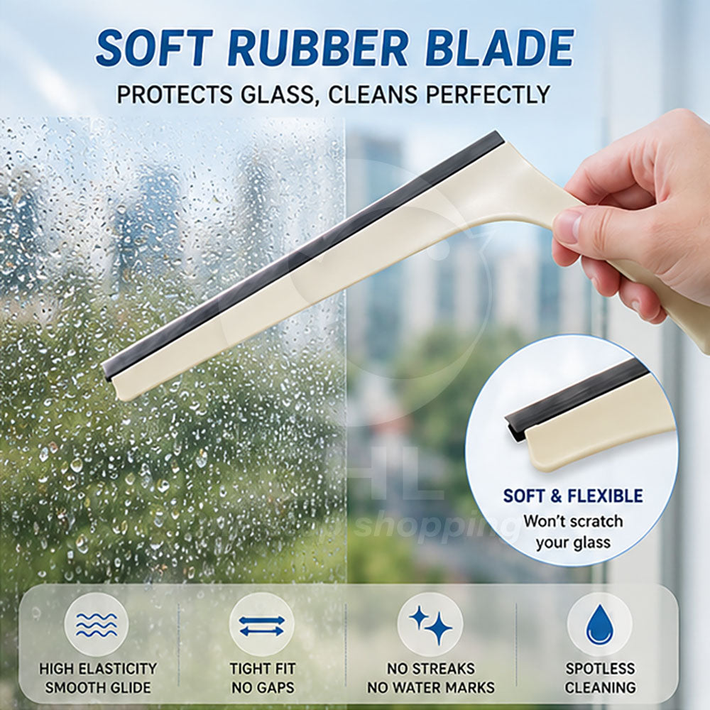 ShinePro Glass Squeegee – Streak-Free, Scratch-Free Cleaner