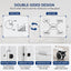 Reversible Magnetic Whiteboard: Mobile & Adjustable 60x90cm