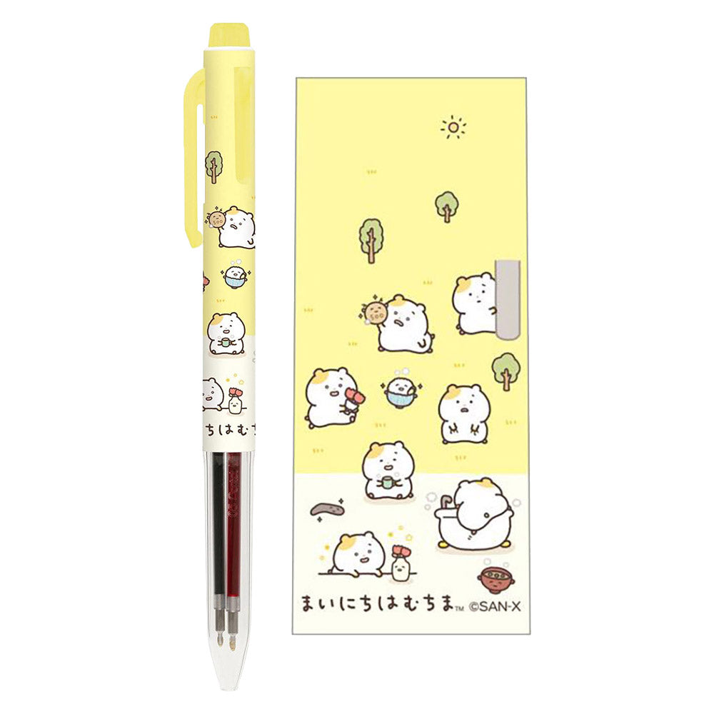 Pentel EnerGel × San-X Hamuchima 0.5mm Dual-Color Gel Pen