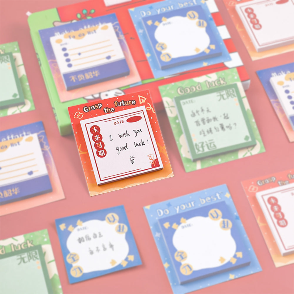 Motivational text note, grasp the future , future is promising, sticky note, notepad, note paper, manual record, office, school, memo