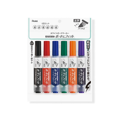 PENTEL KNOCKLE EMWL5BF6ST straight liquid whiteboard pen
