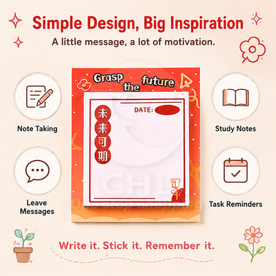 Motivational text note, grasp the future , future is promising, sticky note, notepad, note paper, manual record, office, school, memo