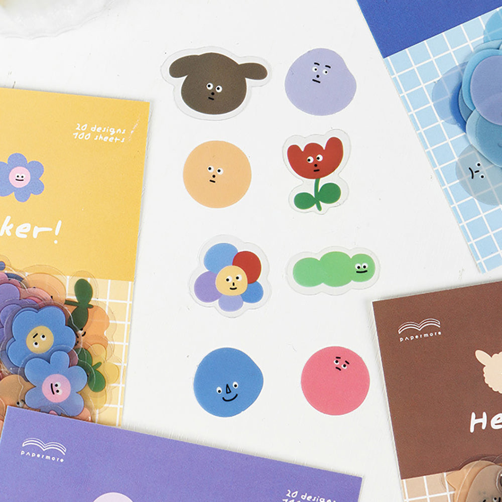 PaperMore Emotional Monster Series Glossy PET Stickers Styling Sealing Stickers DIY Decoration Handbook Materials Waterproof Sticker Pack
