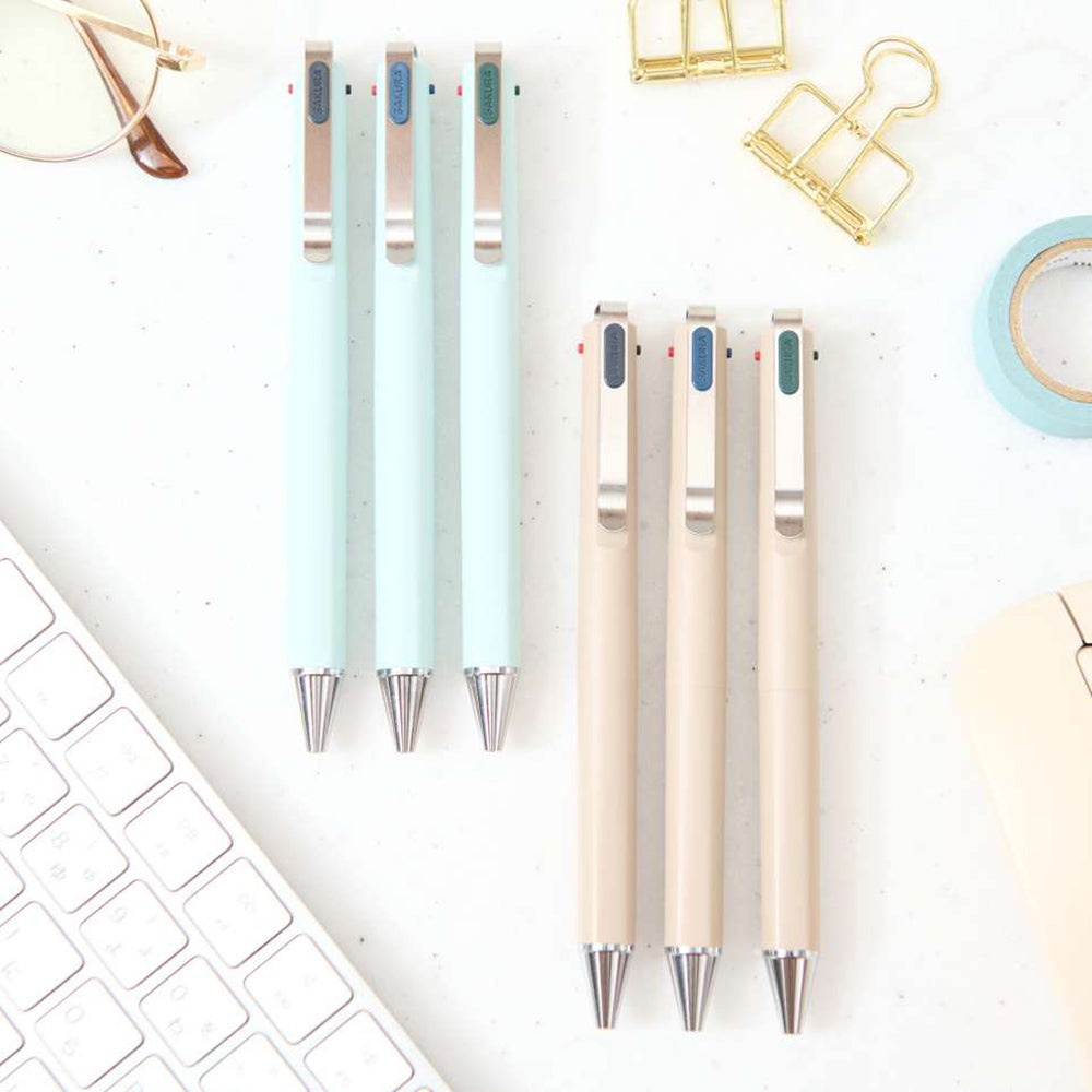 Sakura GBR20 Ballsign ID 0.4mm 0.5mm Gel Pen Ballpoint Pen Vintage Dark Ink Red Dot Design - CHL-STORE 