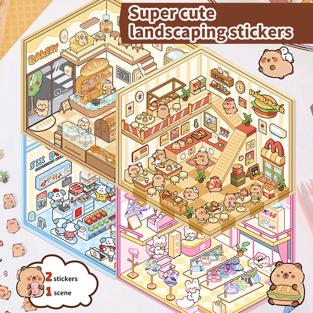 DIY Miniature World 3D Stickers: Create & Recreate Your Scene