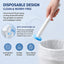 Disposable Toilet Brush with Replacement Heads | Deep Cleaning & Stain Removal Formula