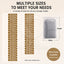 Durable Matte Finish Zipper Storage Bag - Waterproof & Translucent