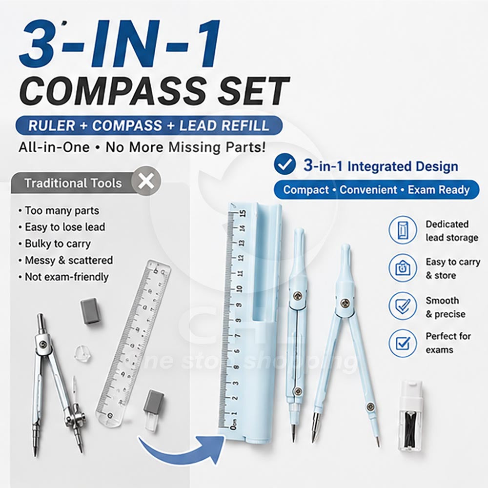 3-in-1 Compass Set
