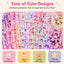 Cute girly notebook stickers DIY decorative stickers stationery materials creative diary styles random