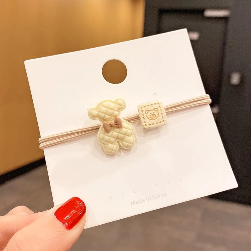 Brown Japanese Accessories Cute Animal Hair Rings Decorative Hair Rings AC-000013 - CHL-STORE 