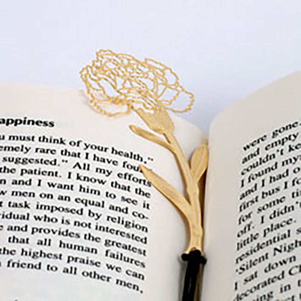 Original Wenqing Feather Snowflake Leaves Key Texture Hollow Metal Bookmark Bookmark NP-H7TIM-904