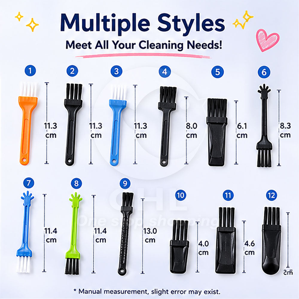 Anti-Static Stiff-Bristle Gap & Groove Cleaning Brush
