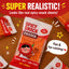 Spicy Snack-Shaped Eraser – Realistic “Latiao” Design, Fun Stress-Relief Stationery