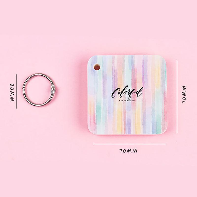 3 Ring Buckle Pocket Portable Small Book Various Animal Shapes Cute Stationery NP-H7TMW-001 - CHL-STORE 