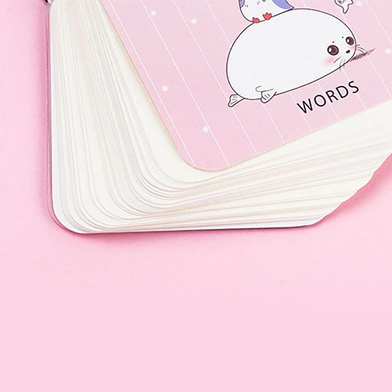 3 Ring Buckle Pocket Portable Small Book Various Animal Shapes Cute Stationery NP-H7TMW-001 - CHL-STORE 