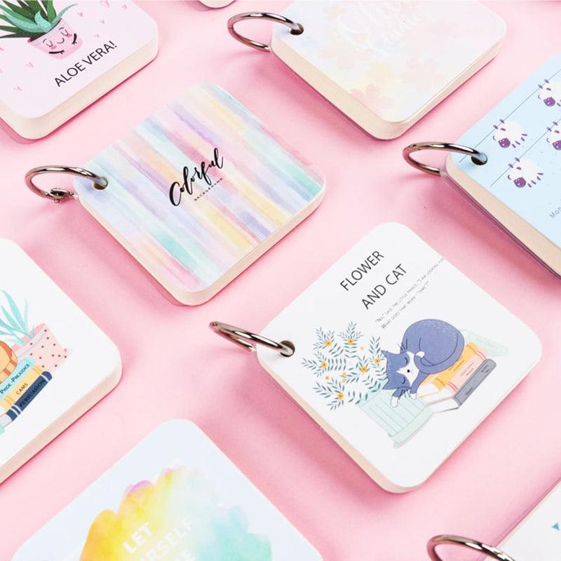 3 Ring Buckle Pocket Portable Small Book Various Animal Shapes Cute Stationery NP-H7TMW-001 - CHL-STORE 