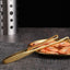304 Stainless Steel Korean Barbecue Steak Buffet Tongs Gold 28cm / Silver 24cm BBQ Tools Charcoal Barbecue Tongs-31cm Medium Carbon H7TRMG - CHL-STORE 