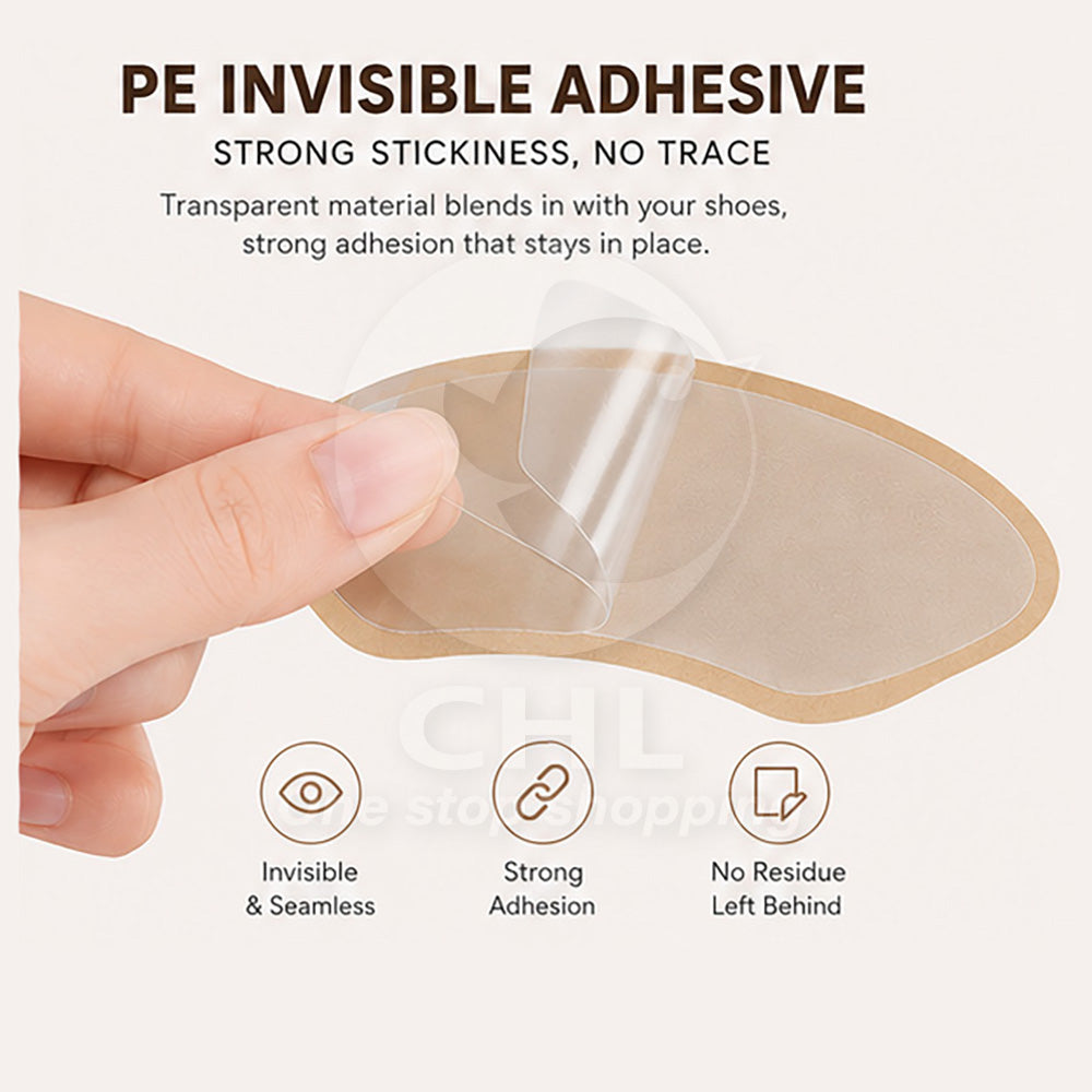 Blister-Free Comfort Heel Patches - Anti-Friction Adhesive
