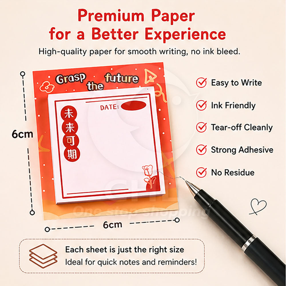 Motivational text note, grasp the future , future is promising, sticky note, notepad, note paper, manual record, office, school, memo