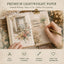 Notebook material paper Retro background decoration Floral style Landscape Soft and beautiful