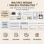 Infeel.Me Tape Life Archive Series Simple Korean Style Handbook Decoration Collage Daily Versatile Material Writable Texture Multi-Style Diary Notes