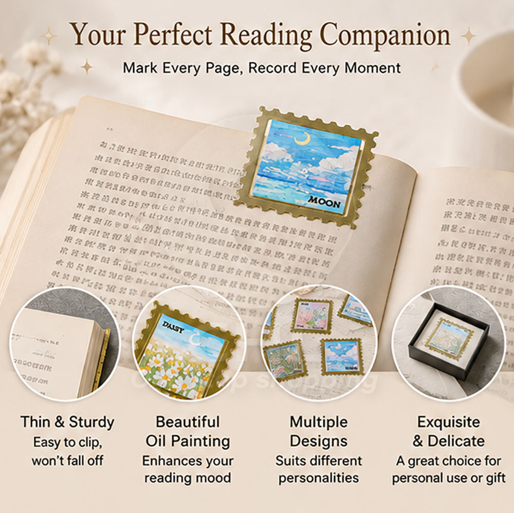 Romantic Retro Brass Bookmark - Lover's Dream Collection