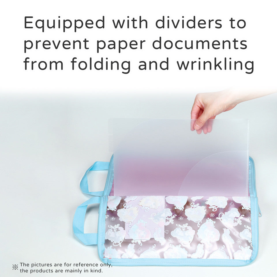A4 Princess School Zipper Bag – Student Document Organizer