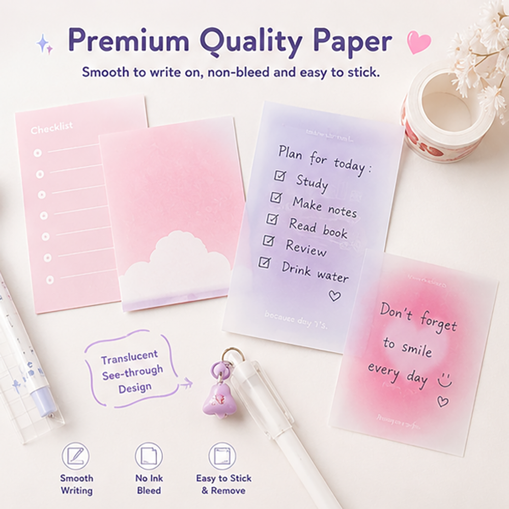 RosyPosy Fall in multi-functional note box, notebook material, card, student notebook, sticker, note paper, multi-function note paper glazed
