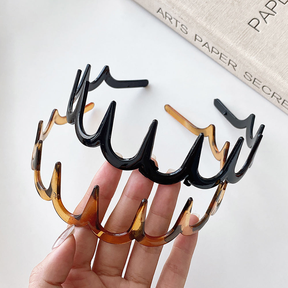 Korean style toothed wavy hairband