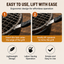 Stainless Steel BBQ Grill Pan Lifter - Safe, Durable & Ergonomic