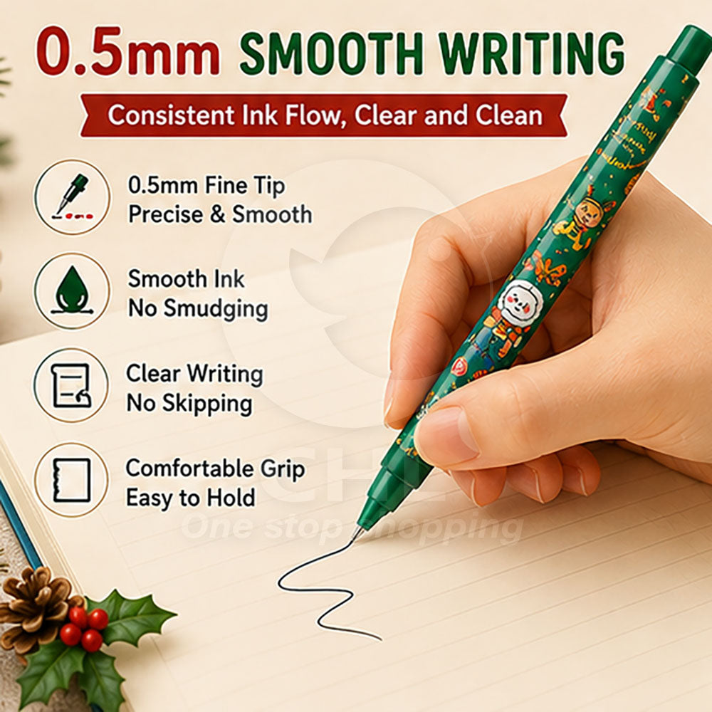 Christmas Blind Box Gel Pen 0.5mm Small Gift Gift Exchange Gift Pack Merry Christmas Christmas Christmas Eve Christmas Desserts Christmas Fruit Party