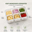 6-Compartment Airtight Food Storage Container