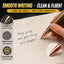Bullet-Style Gel Pen – 1.0mm Twist Ballpoint, Metallic Finish, Realistic Design