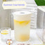 Cold water bottle household large capacity cold drink bucket convenient and practical white drinking water beverage matte translucent 2000ml 2500ml