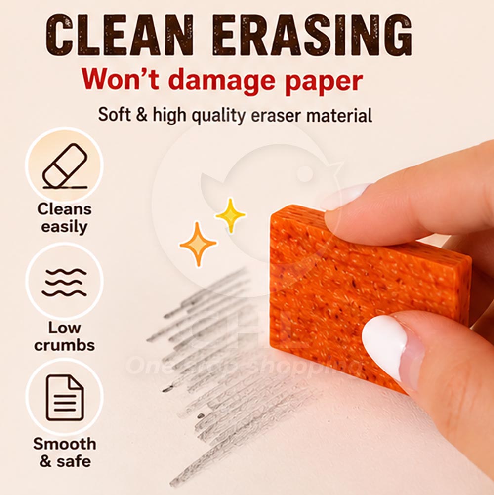 Spicy Snack-Shaped Eraser – Realistic “Latiao” Design, Fun Stress-Relief Stationery
