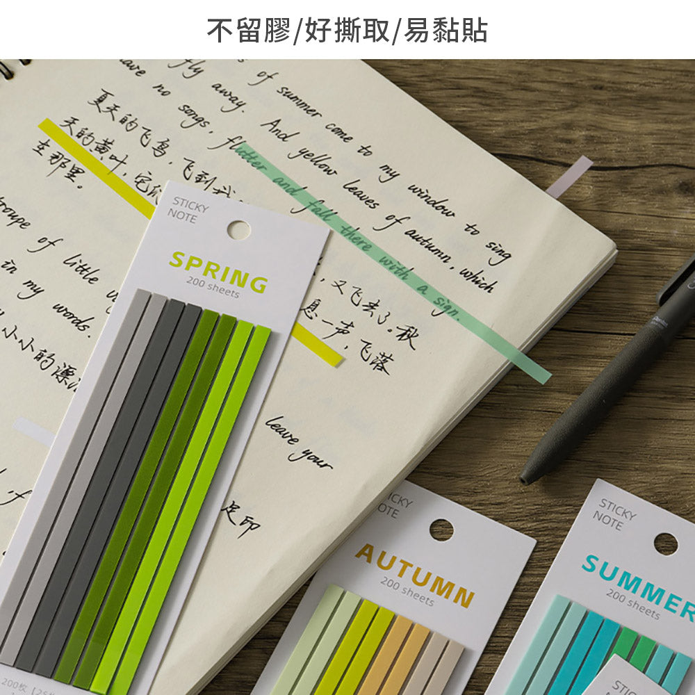 Transparent ultra-fine fluorescent marker color waterproof sticky notes learning office small things - CHL-STORE 