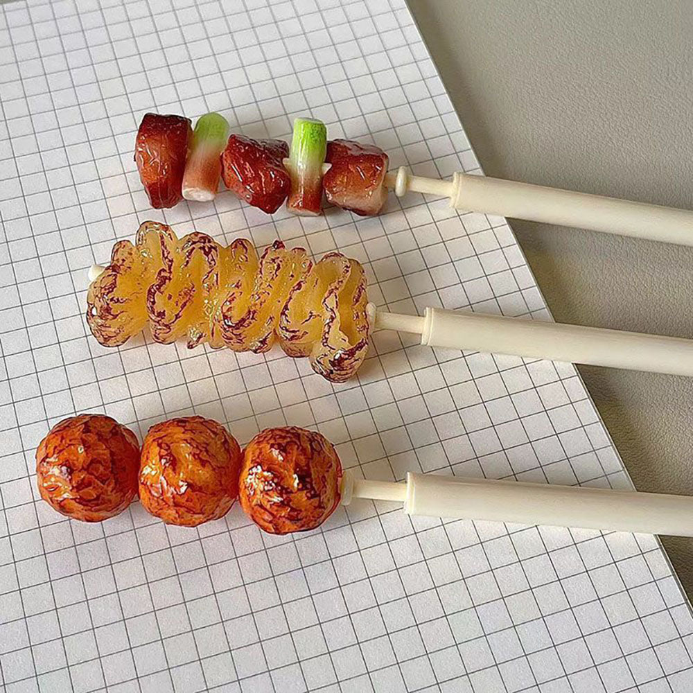 BBQ Skewer Ballpoint Pen (0.5 mm, Black Ink)