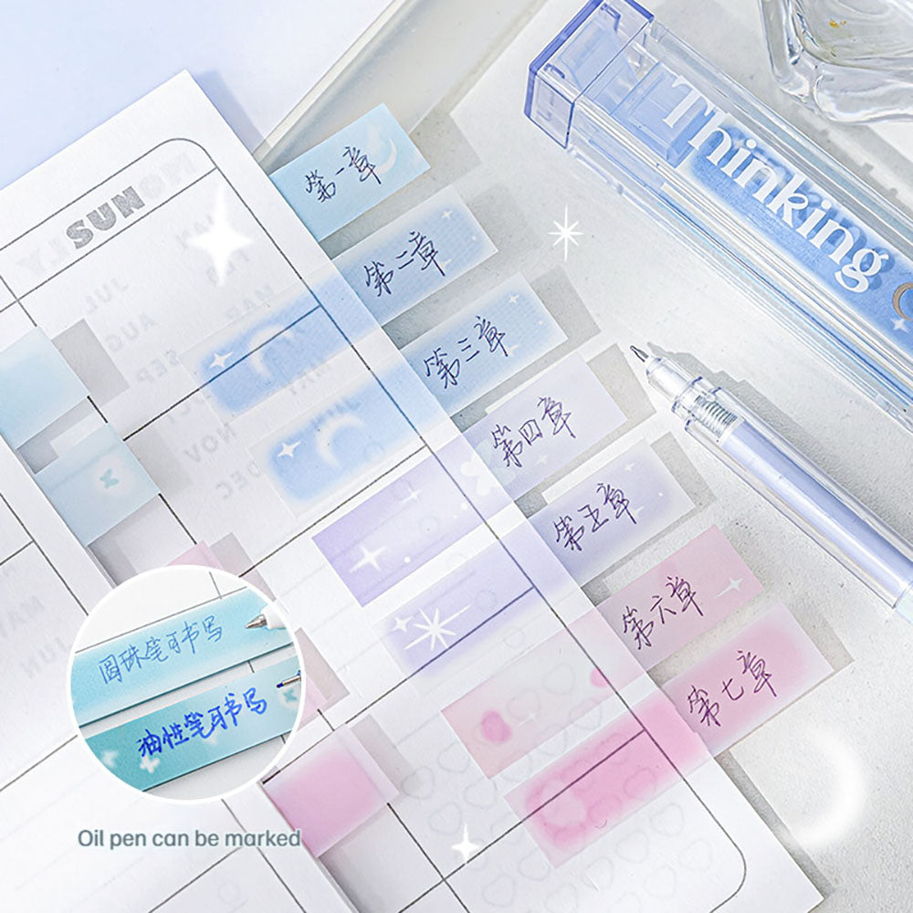 RosyPosy Girly Heart Lip Glaze Index Sticker Pink Color Student Stationery Office Stationery