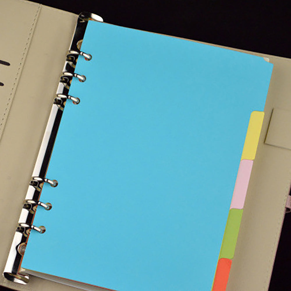 A5 loose-leaf 6-hole index paper color cowhide student supplies office supplies notebook inner pages student notes