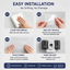 UV Sterilization Toothbrush Holder | Wall-Mounted, Punch-Free | Toothpaste Dispenser & Long Battery Life
