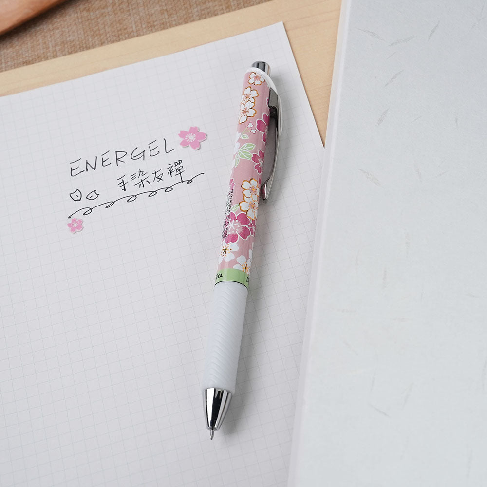 PENTEL Energel Yuzen 2: Vibrant Eco-Friendly Gel Pen with Japanese Art Design